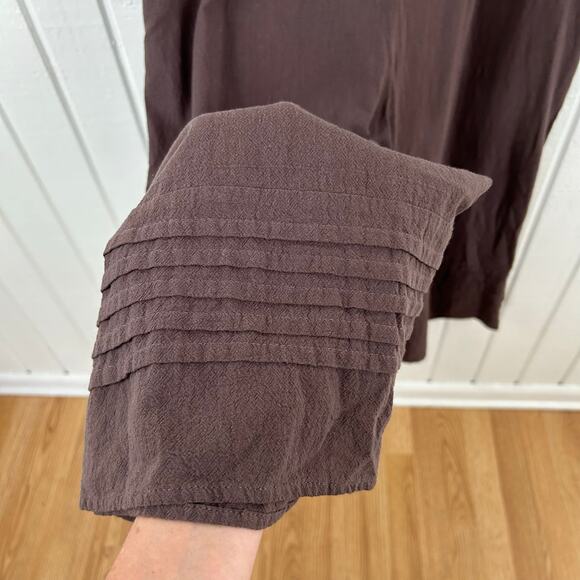 Women Sleeveless Wide Leg Jumpsuit Pants Brown Boho Hippie Loungewear Size XXL - Picture 2 of 9